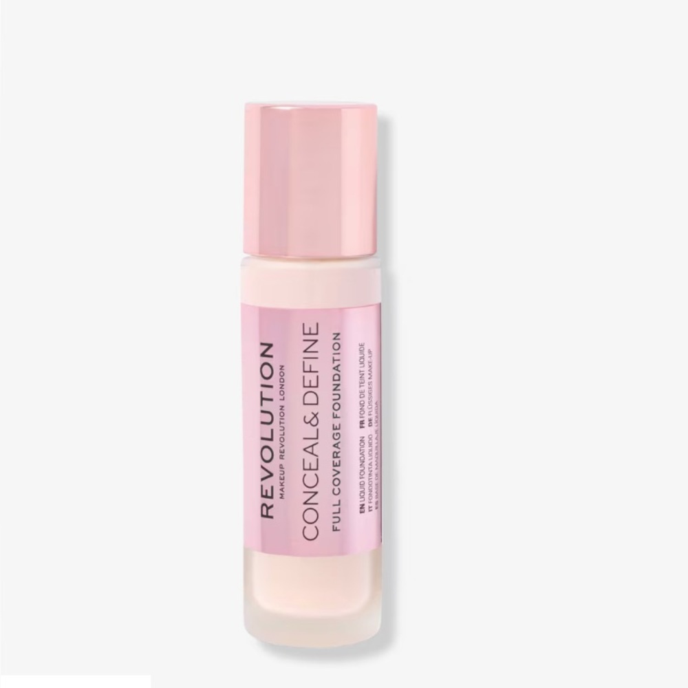 Revolution Beauty‎   Conceal & Define Full Coverage Foundation (F6) New Sealed
